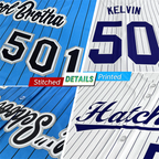 Custom White Red Stripe Fashion Authentic Baseball Jersey