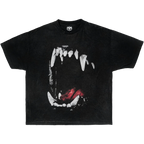 T-Shirt Dog Teeth Streetwear Boxy Tee Unisex Cotton Boxy Fit 240 GSM