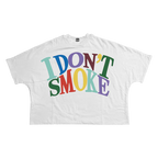 T-Shirt I Dont Smoke Streetwear Cropped Boxy Tee Unisex Cotton 280GSM Heavyweight Cotton Tee