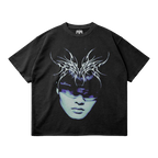 T-Shirt Kryptic Myst Garment Dyed Streetwear Tee 260GSM Cotton Faded Raw Hem True To Size